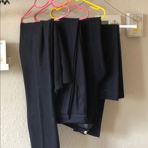 4 different Tory navy work trousers